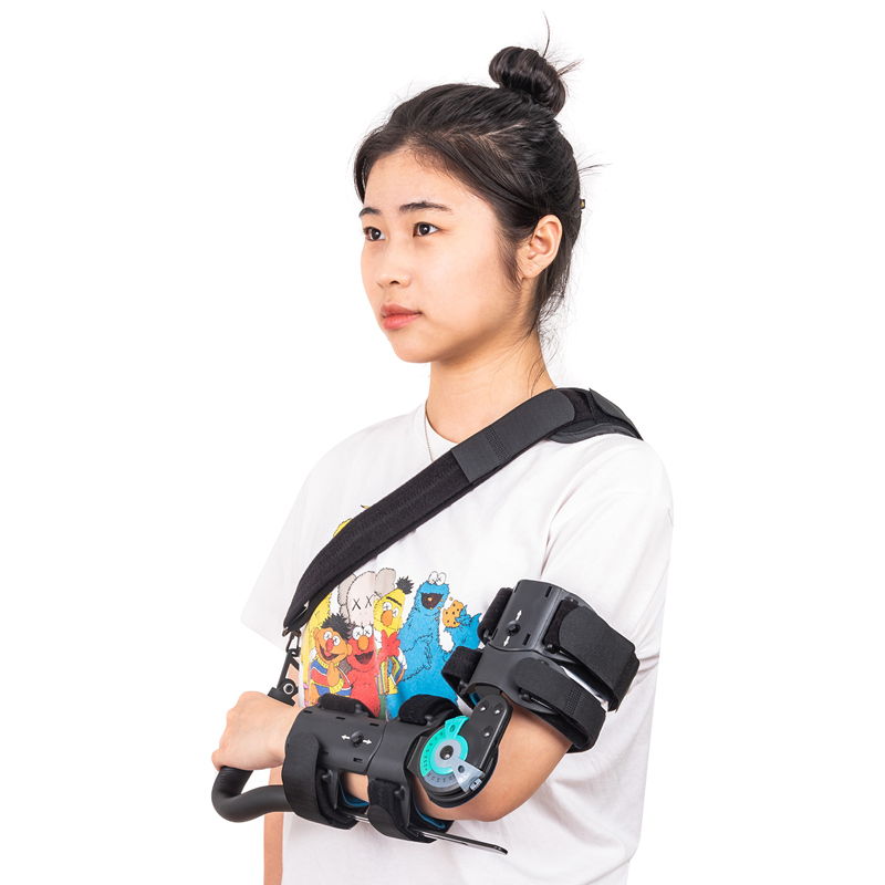 Adjustable Hinge Elbows support with Grab Handle