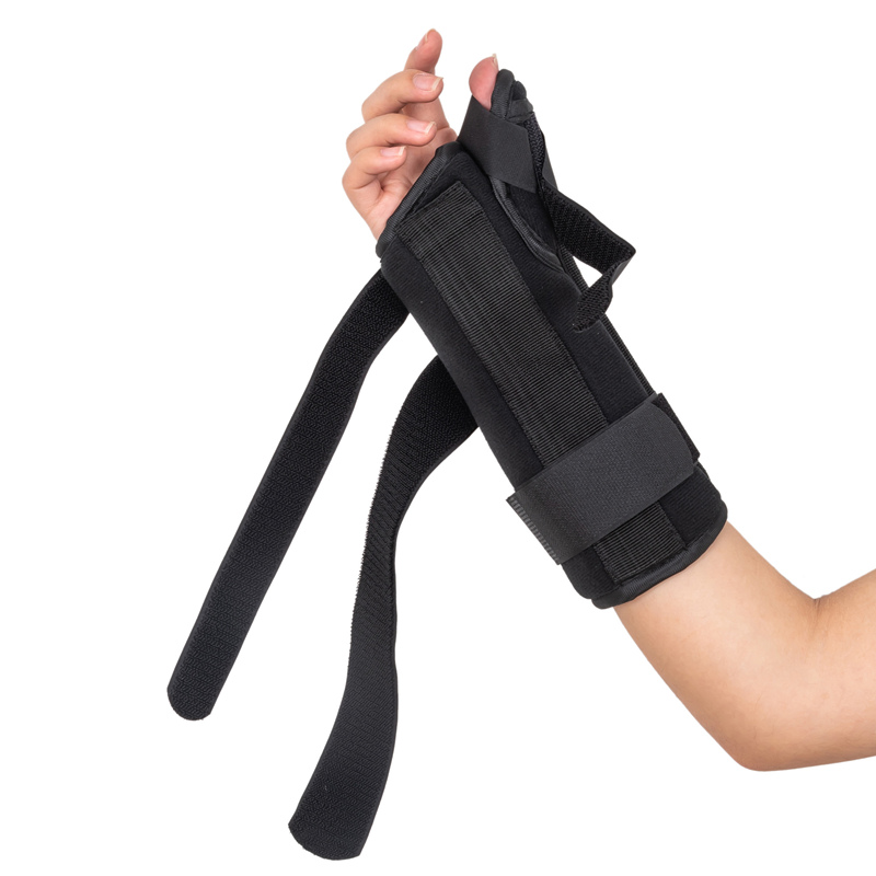 Orthopedic wrist splint thumb support