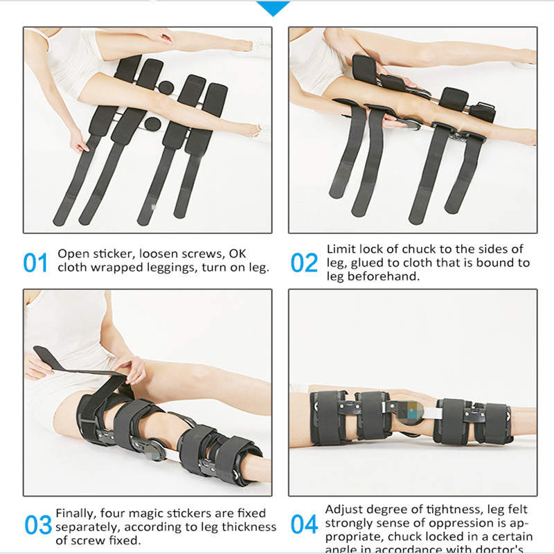 दूरबीन ROM घुटने ब्रेसिंग स्थिरीकरण एसीएल सर्जरी के बाद वसूली