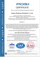 ISO 13485 Qualitätsmanagementsystem-Zertifikat