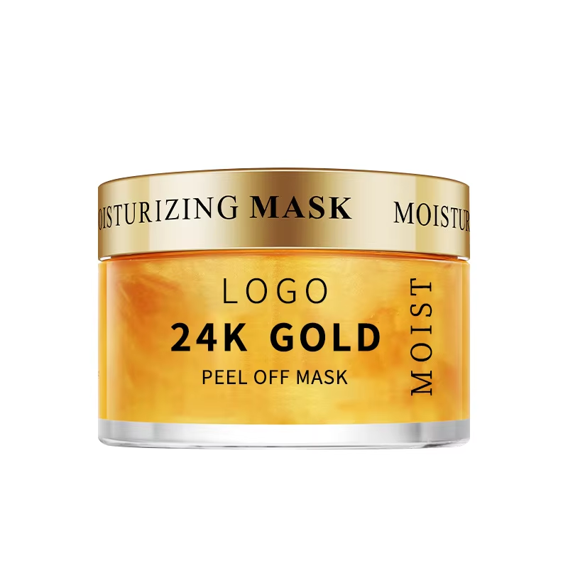 Gold facial mask