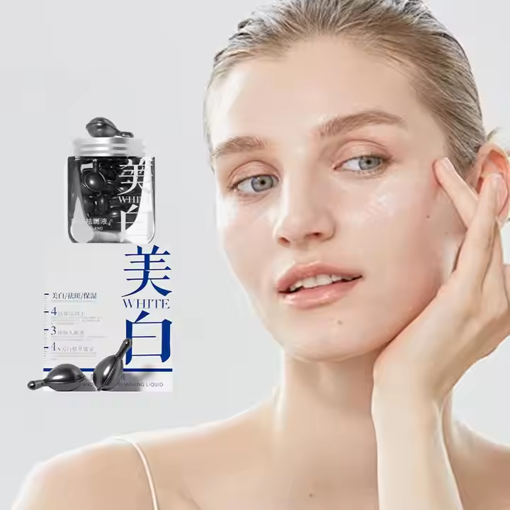 Whitening and repairing essence capsule face cream