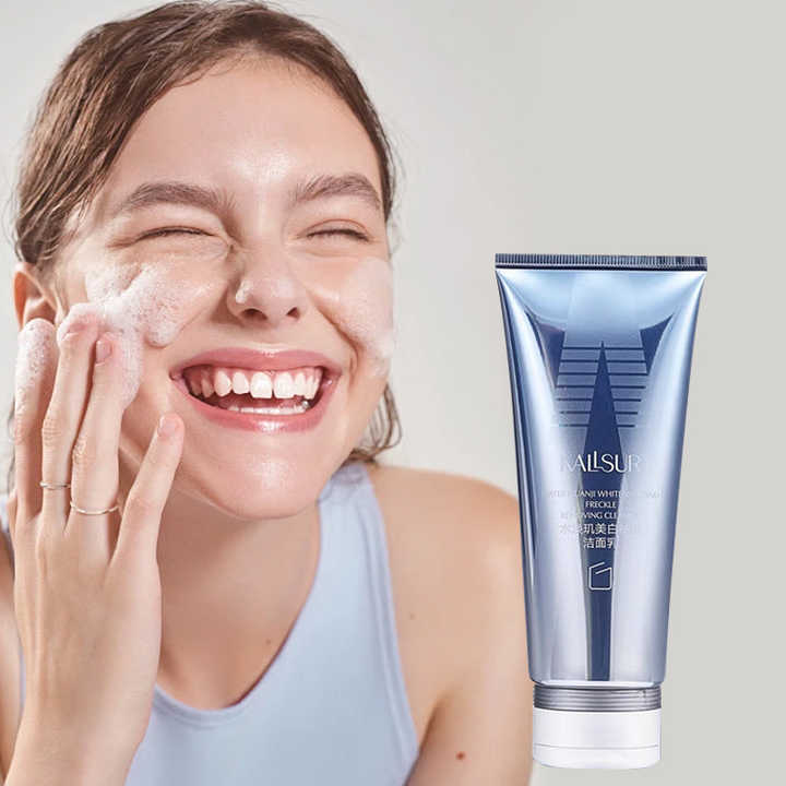 OEM Ovilz Face Wash Skin Brightening Product Face Care Cleansing Smoothing Amino Acid Facial Cleanser for Women and Men