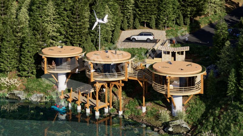 Prefabricated Tree House Prefabricated Tree House