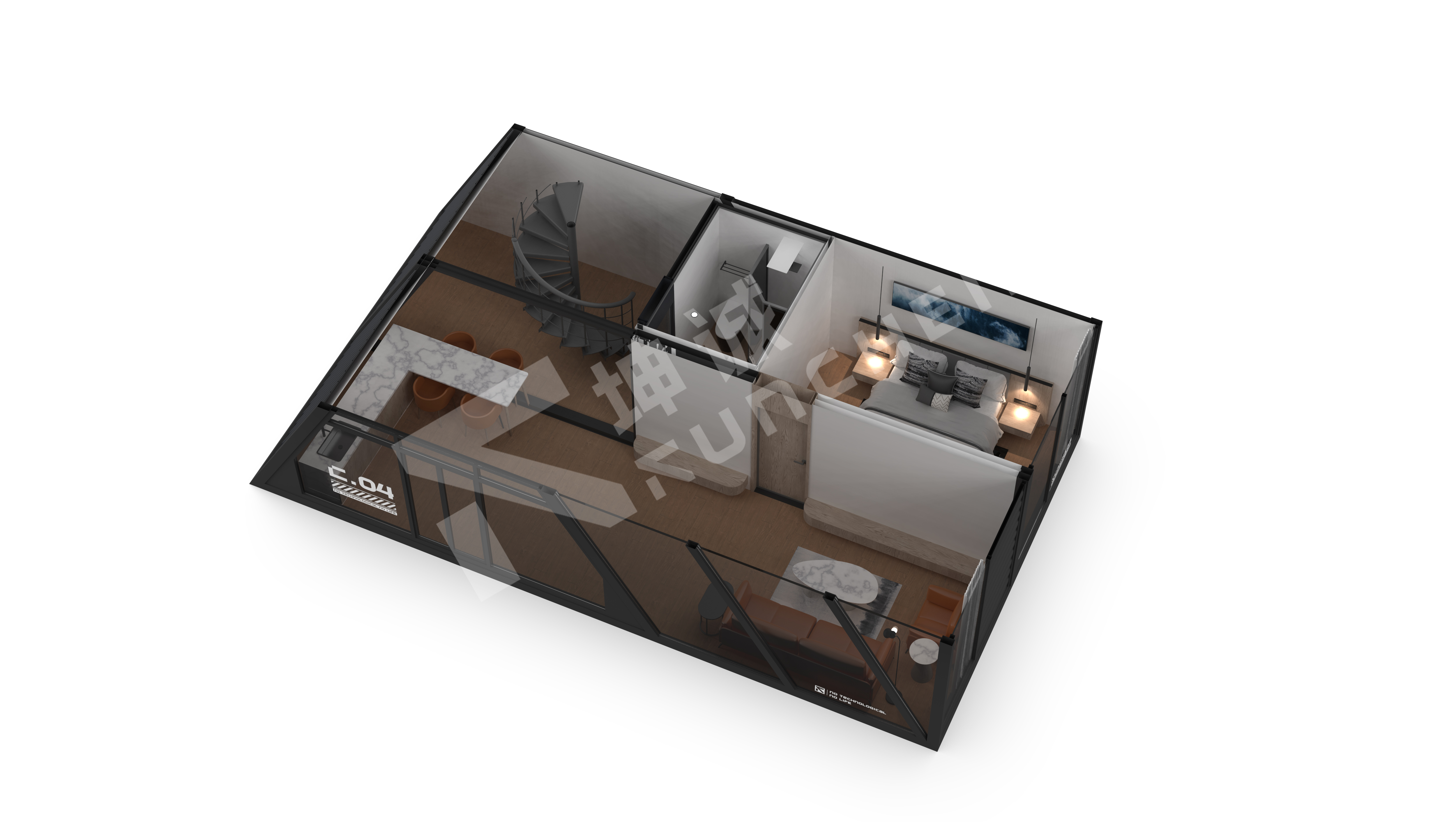 Space Capsule House With Terrace Space Capsule House With Terrace