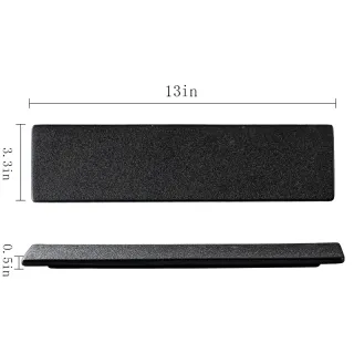 Black Sushi Plates,Stoneware Rectangular Teppanyaki Plate Sashimi Plates Long Japanese Plates
