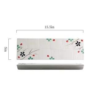 Japanese commercial ultra long sushi plate, stone rectangular teppanyaki plate, sashimi plate, display plate rectangular for W