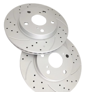 drilled and slotted brake disc