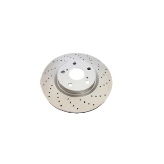 drilled and coated brake disc