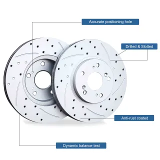Brake Disc Rotor with High Performance Brake Pads
