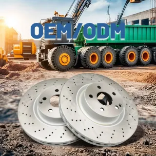 Auto Brake Systems Drilled and Slotted Ventilated Brakes Disc Rotor