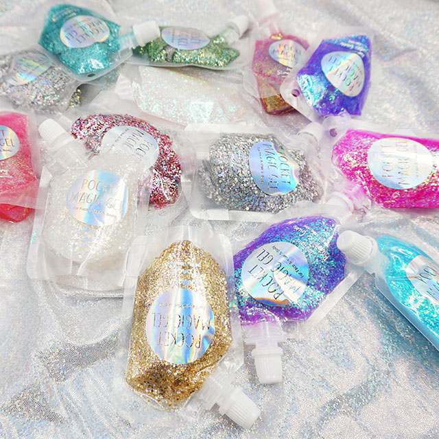 Multiple Pigment Sparkle Glitter Gel Body Use