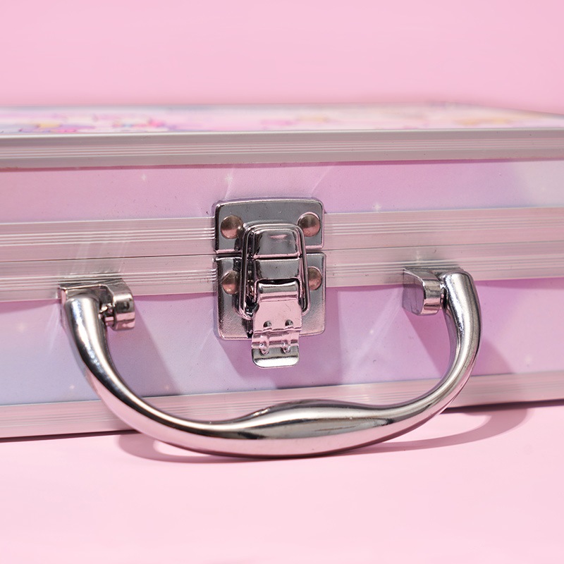 Children Portable Glitter Case With Makeup Kits