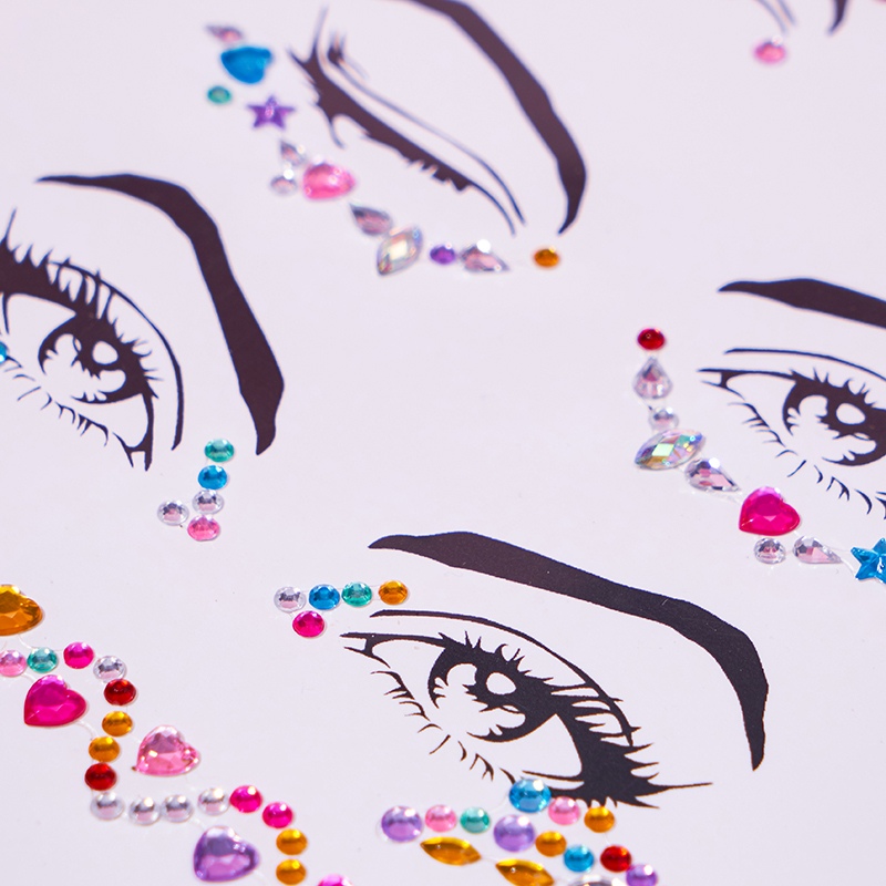 DIY Rhinestones Diamond Face Crystal Sticker