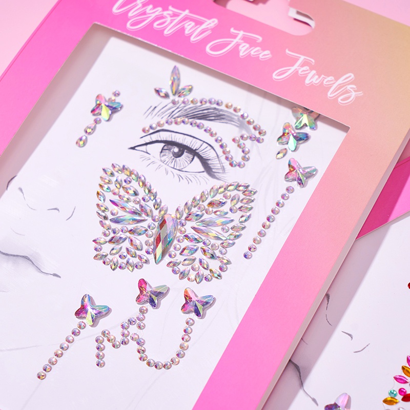 DIY Rhinestones Diamond Face Crystal Sticker