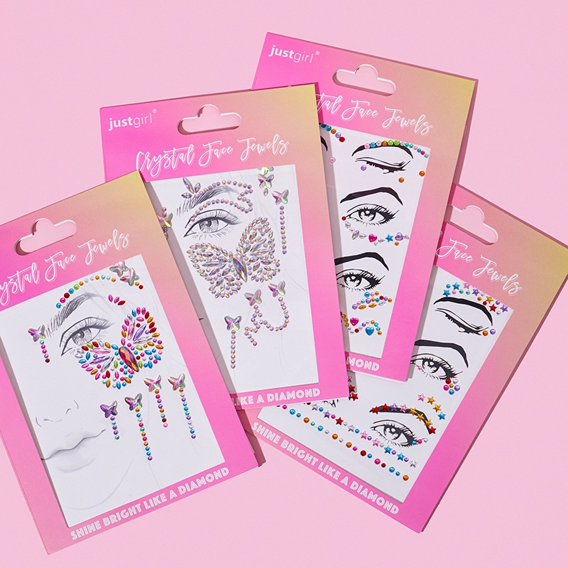 DIY Rhinestones Diamond Face Crystal Sticker