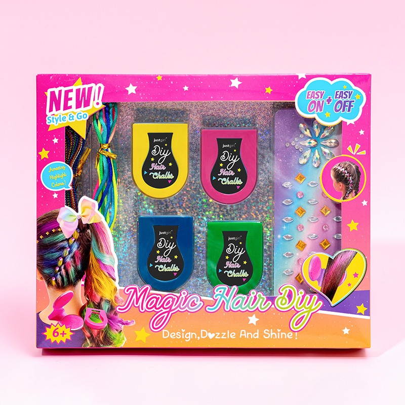 Colorful Shiny Glitter Hair Chalk Pen For Kids