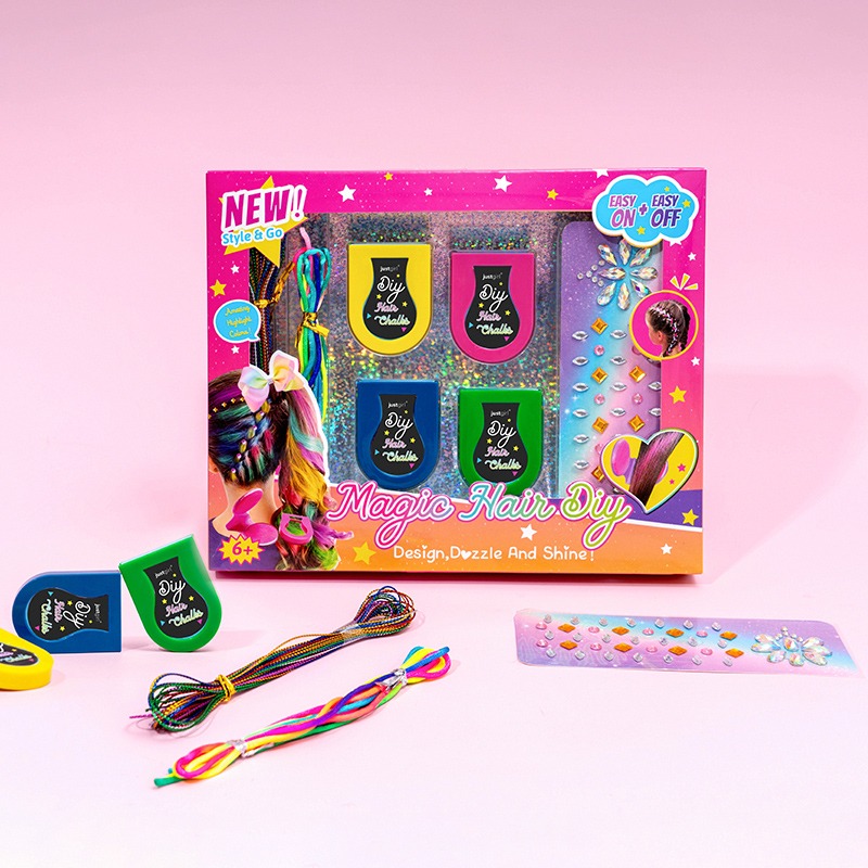Colorful Shiny Glitter Hair Chalk Pen For Kids