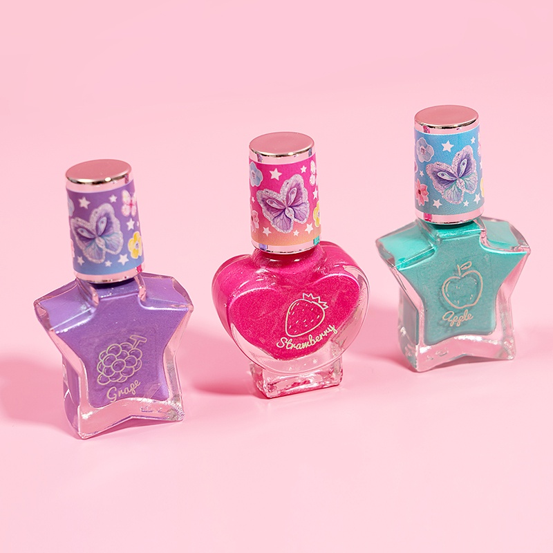 Colorful Nail Polish Art Set For Kids Pretend