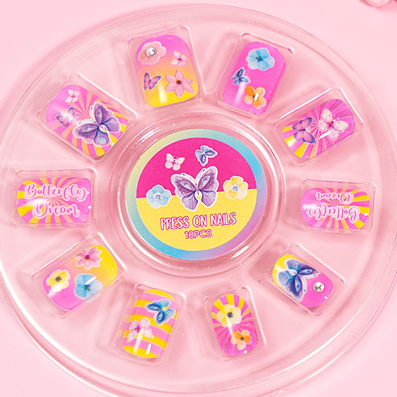 Colorful Nail Polish Art Set For Kids Pretend