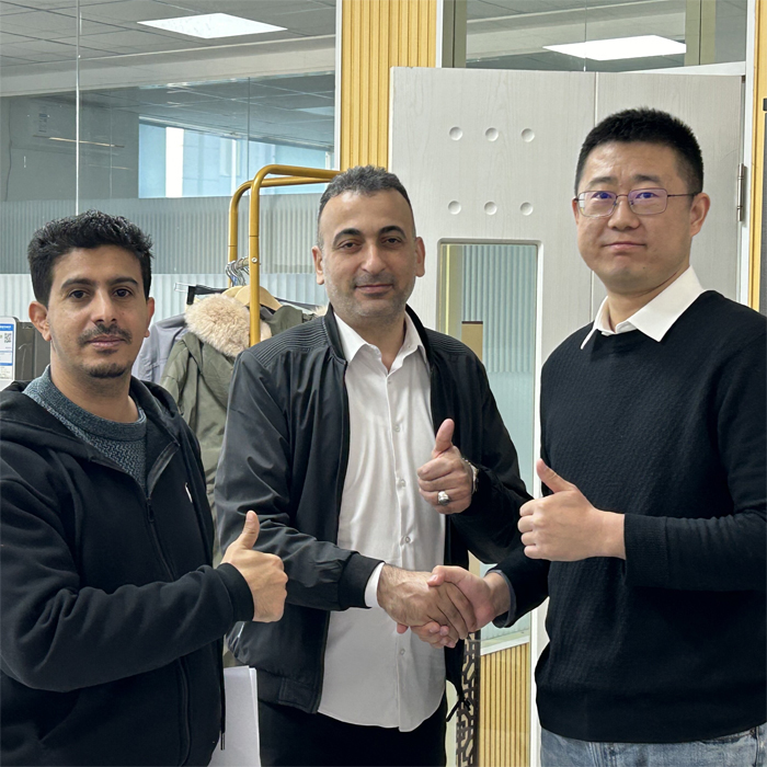 On January-01-2025, the Palestine customers visited my factory and office again (First visit on November-27-2024)