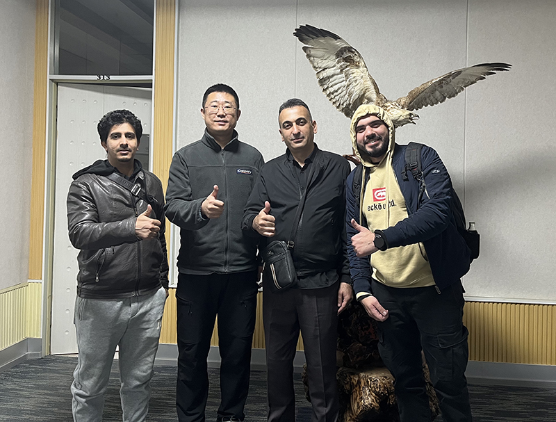 On January-01-2025, the Palestine customers visited my factory and office again (First visit on November-27-2024).