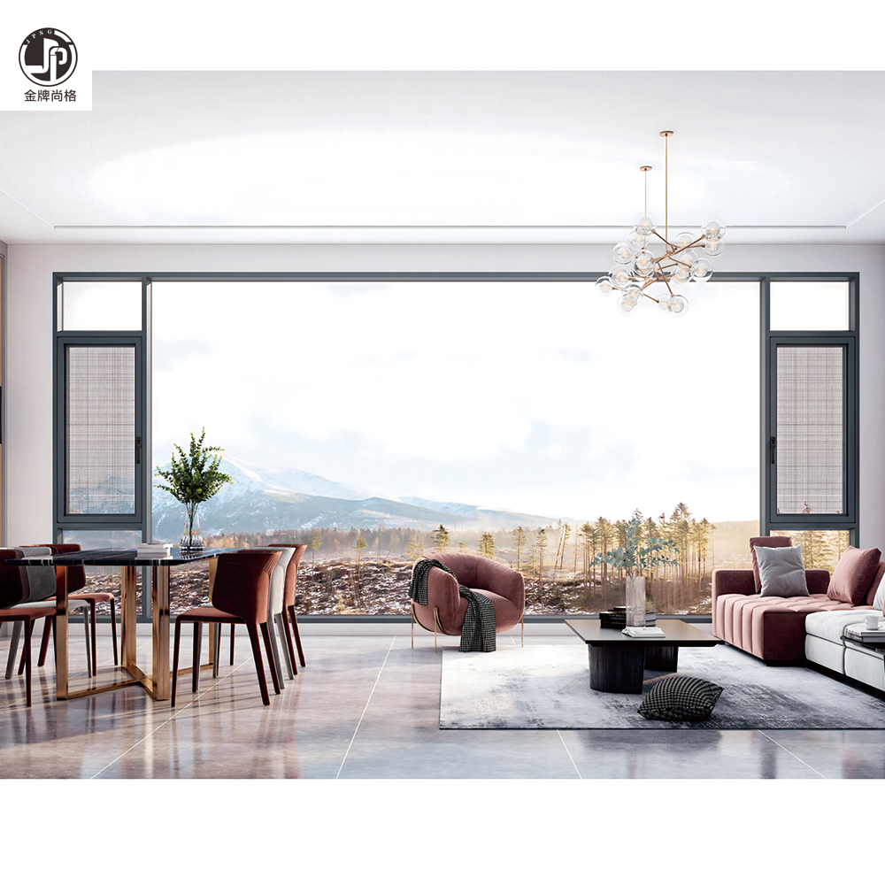 Aluminum casement windows window that opens outwards
