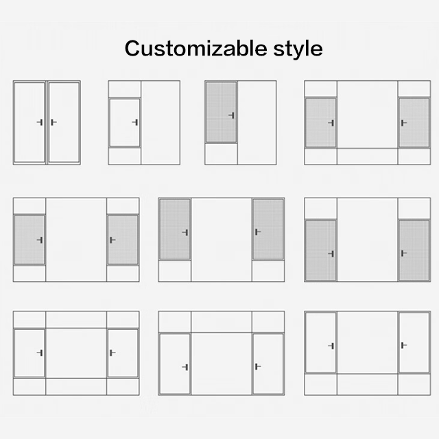 Modern aluminum casement Windows Customizationy
