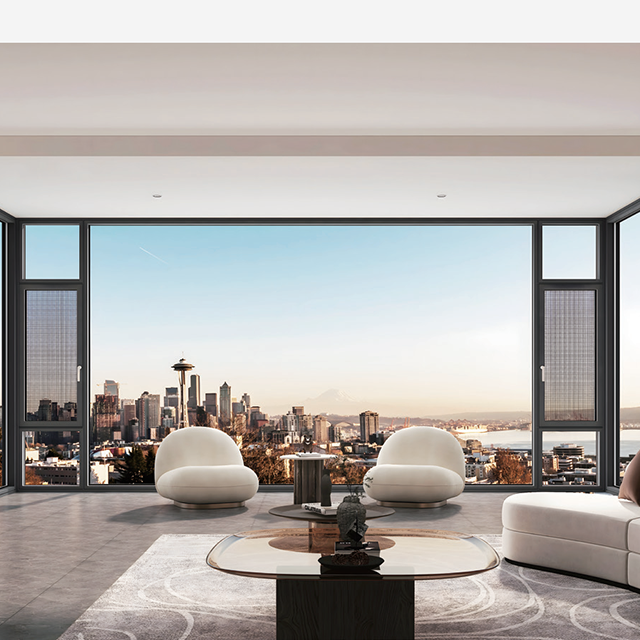 Modern aluminum casement Windows Customizationy