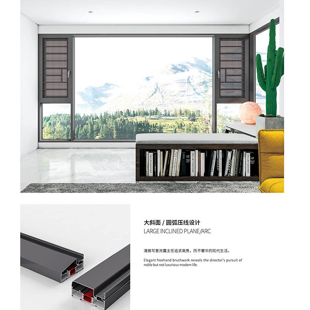Modern aluminum casement Windows Customizationy