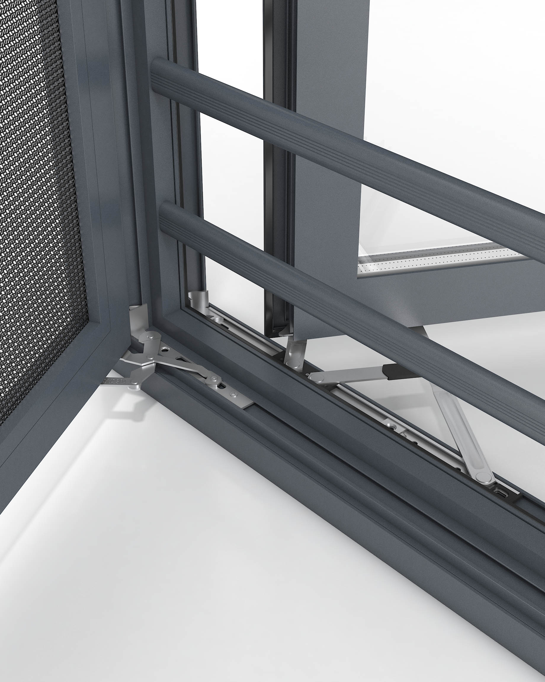 Modern aluminum casement Windows Customizationy