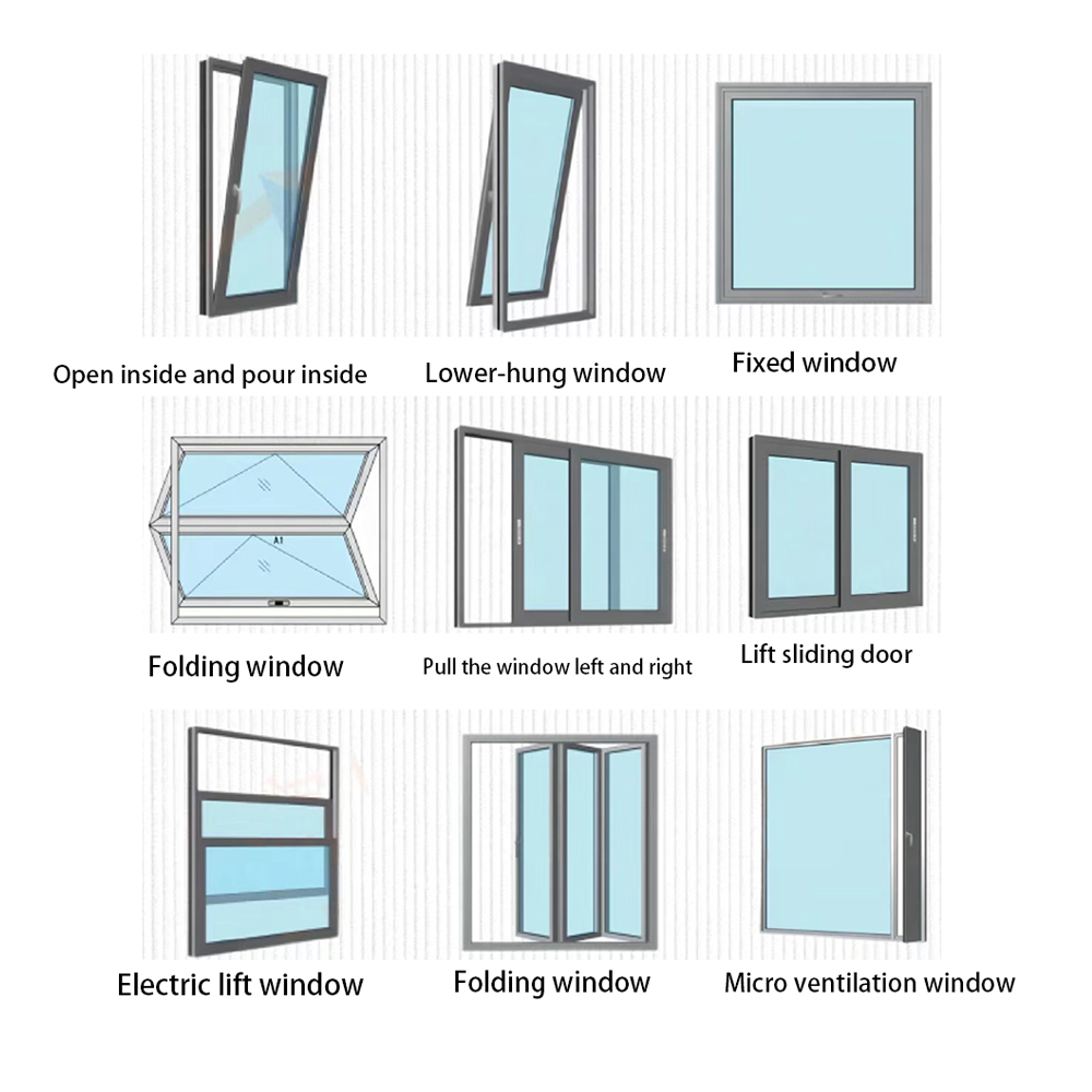 Modern roof hanging window and flat window