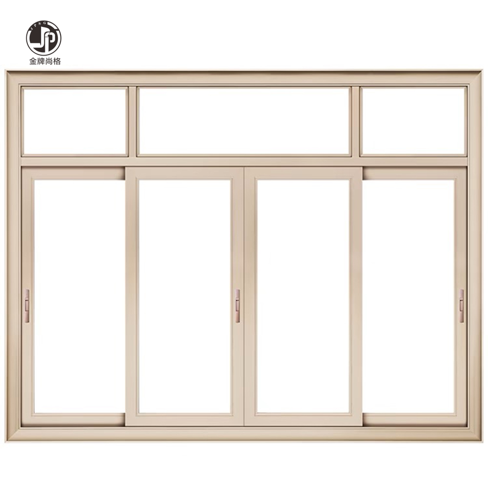 Modern aluminum alloy double glass sliding windoww