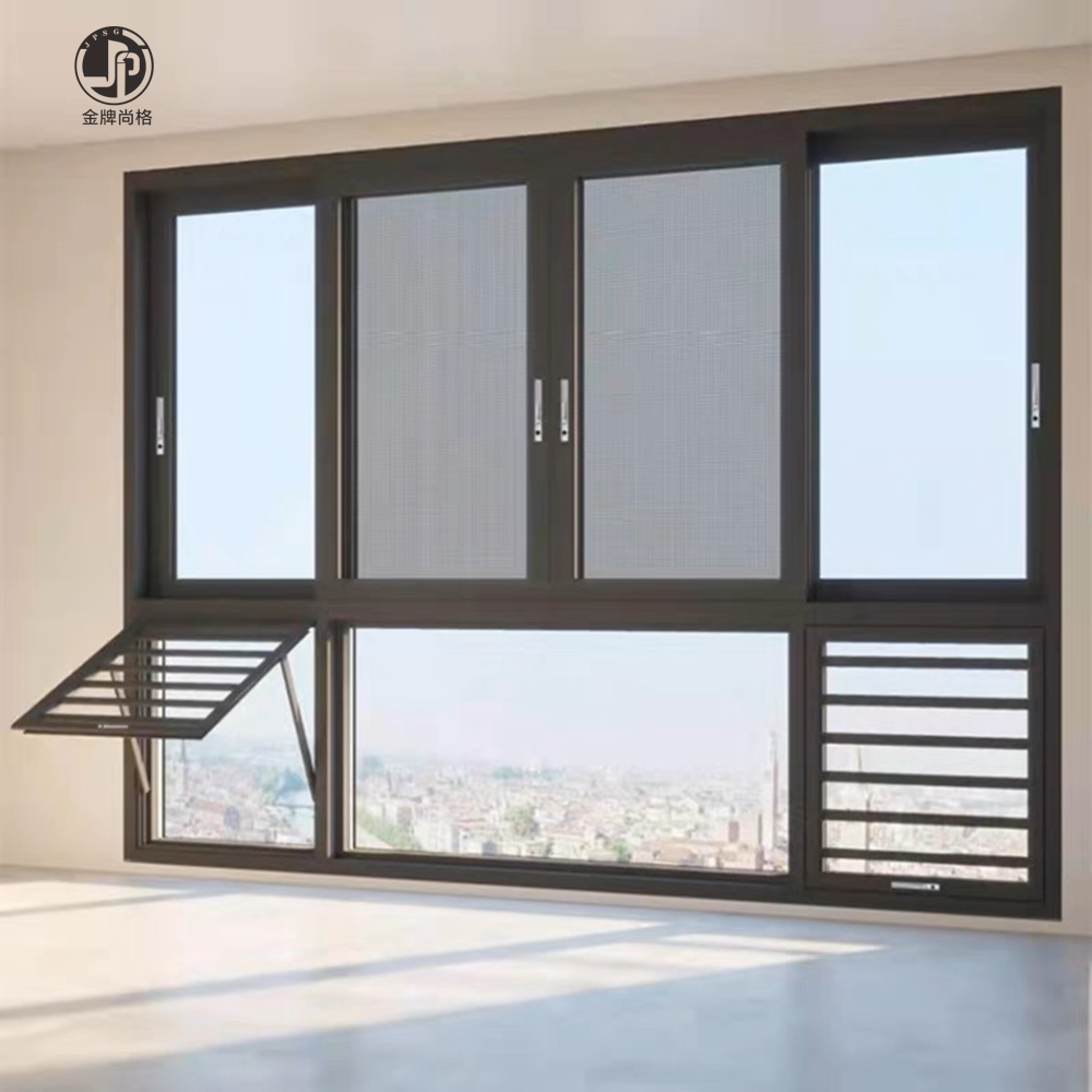 Aluminum alloy soundproof energy-saving sliding window