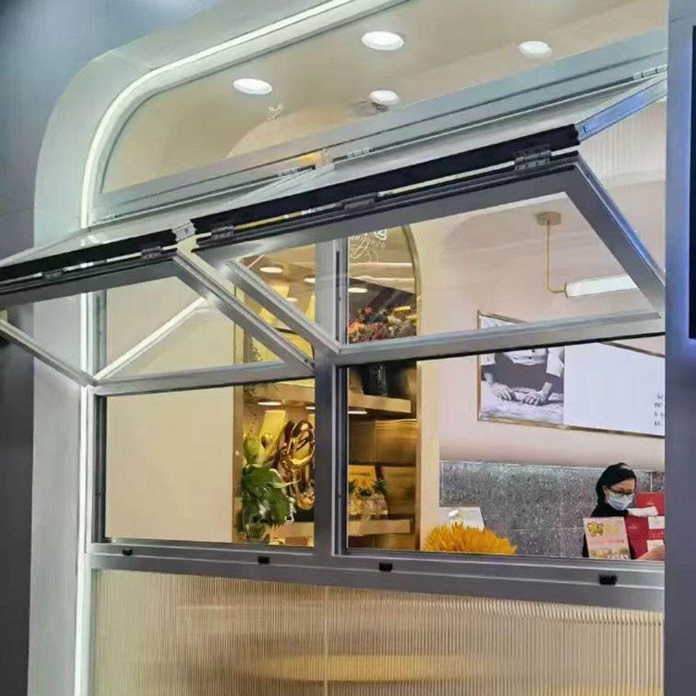 Aluminium Alloy Kitchen Shop With Foldable Windows