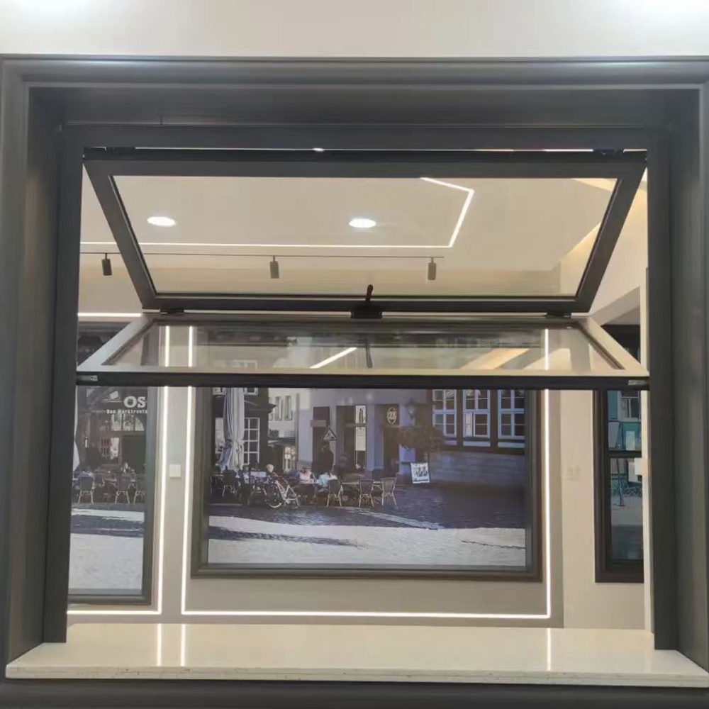 Aluminium Alloy Kitchen Shop With Foldable Windows