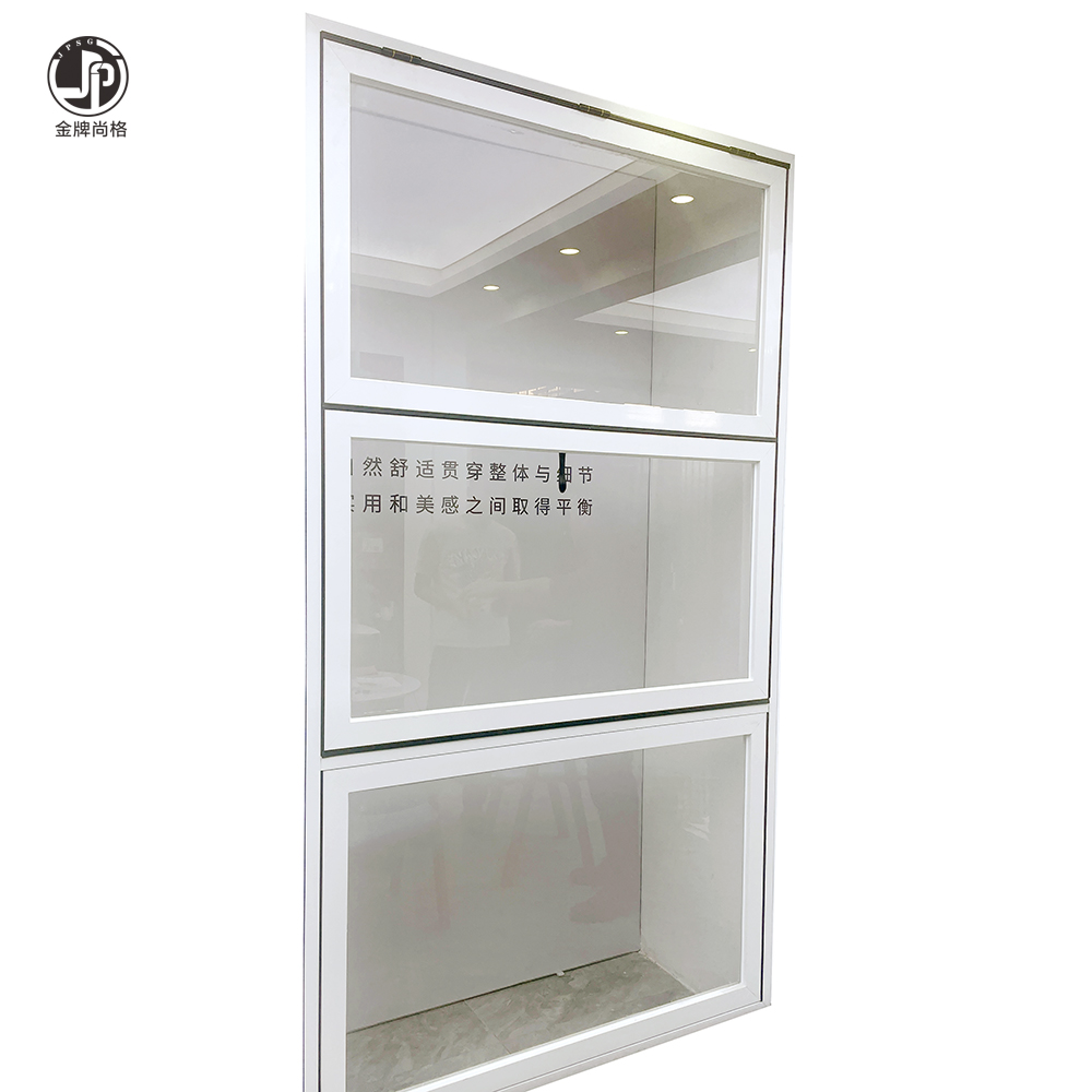 Aluminum folding Windows above and below the storefront