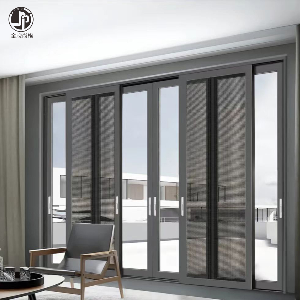 New sliding aluminium alloy door glass door