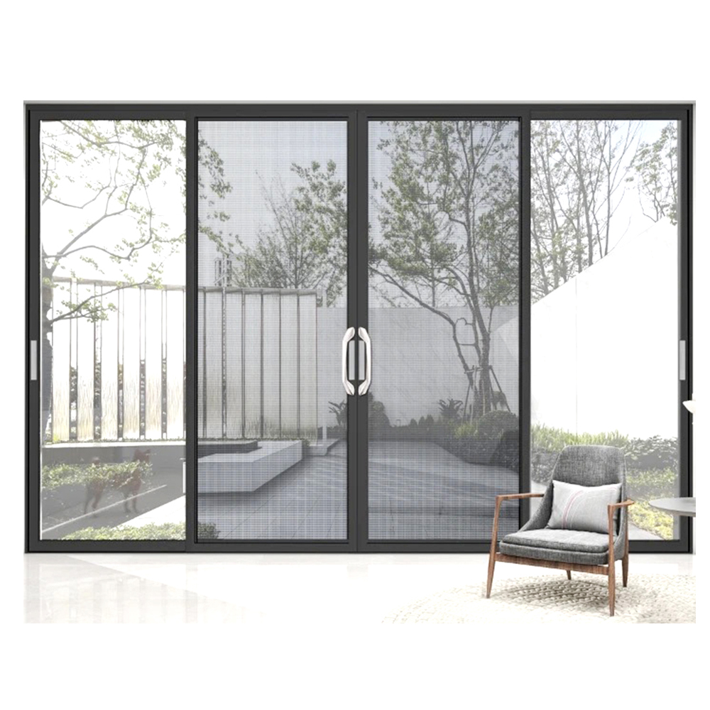 Double-layer impact sliding glass doors