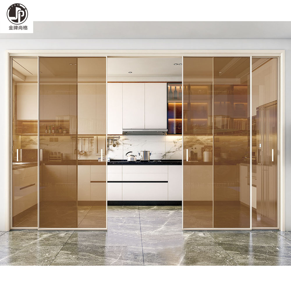 Double-layer impact sliding glass doors