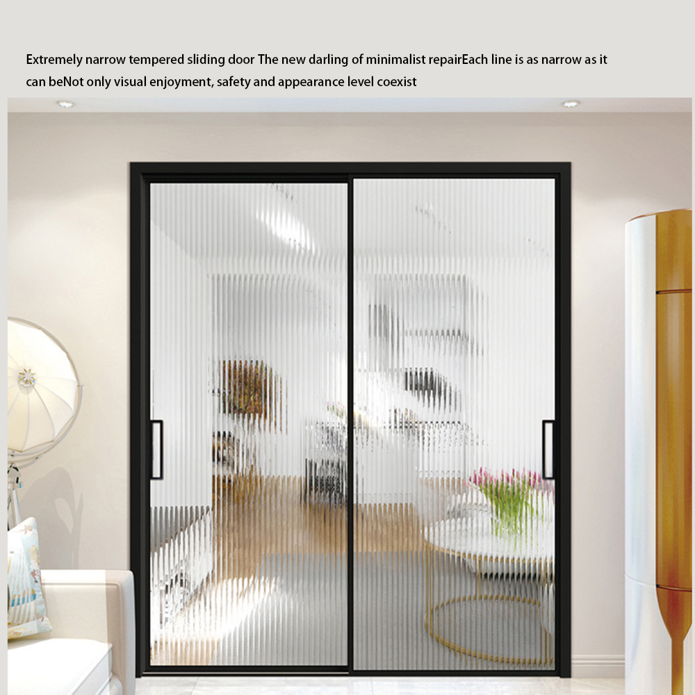 Kitchen sliding glass door customized