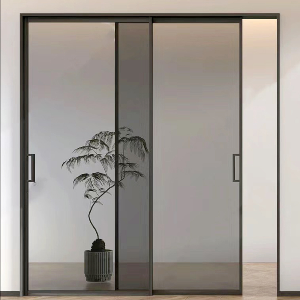 Open Aluminum Alloy Extremely Narrow Sliding Door