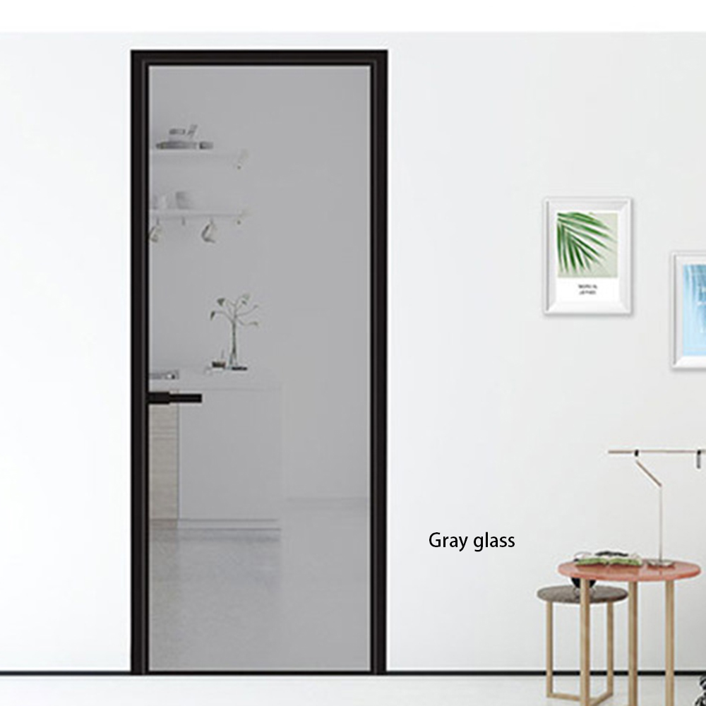 Modern aluminum-glass revolving doors
