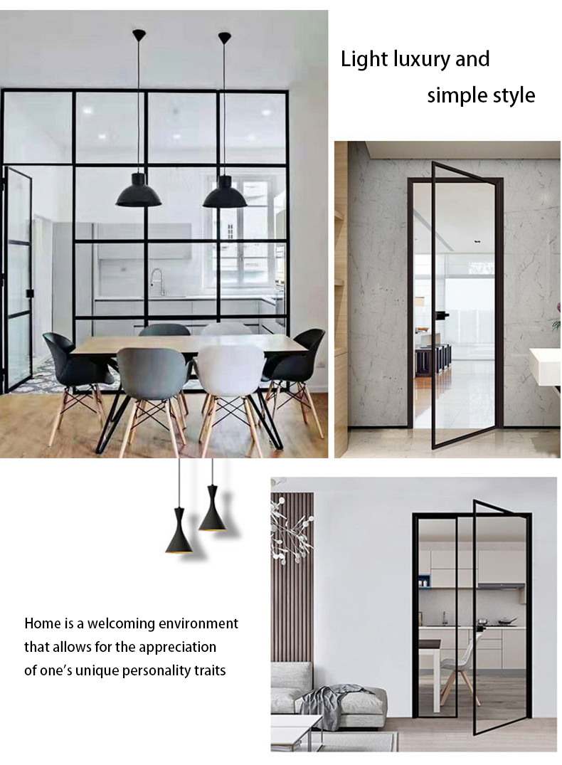 Modern aluminum-glass revolving doors