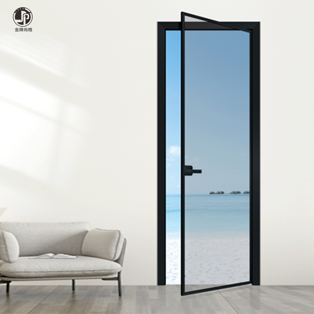 Aluminum glass flat doors Aluminum glass flat doors