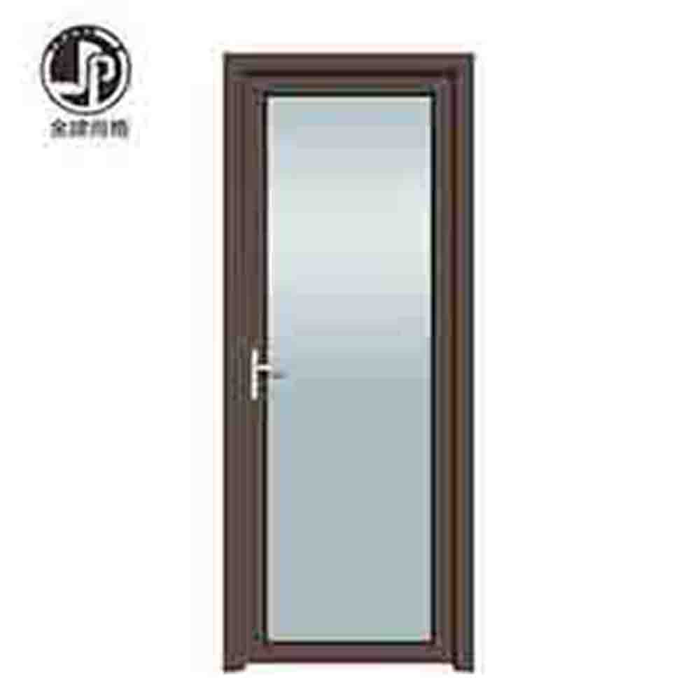 Narrow Edge Aluminum Alloy Custom Double Glass Frosted Door