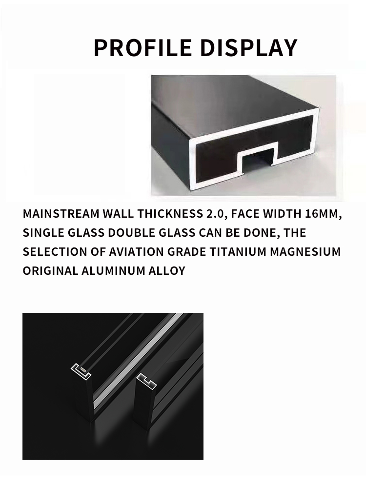 Aluminum frosted glass door Aluminum frosted glass door