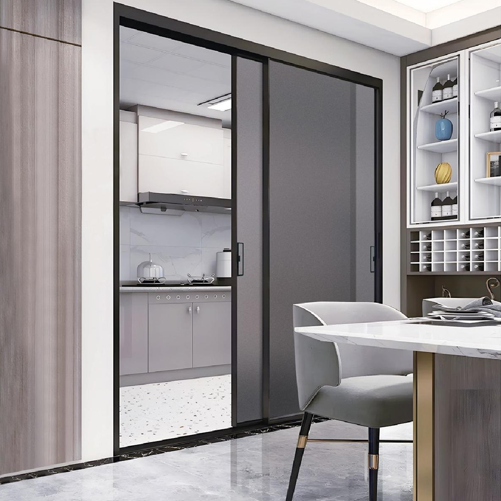 Modern Home Double Glazed Interior Extremely Narrow Door