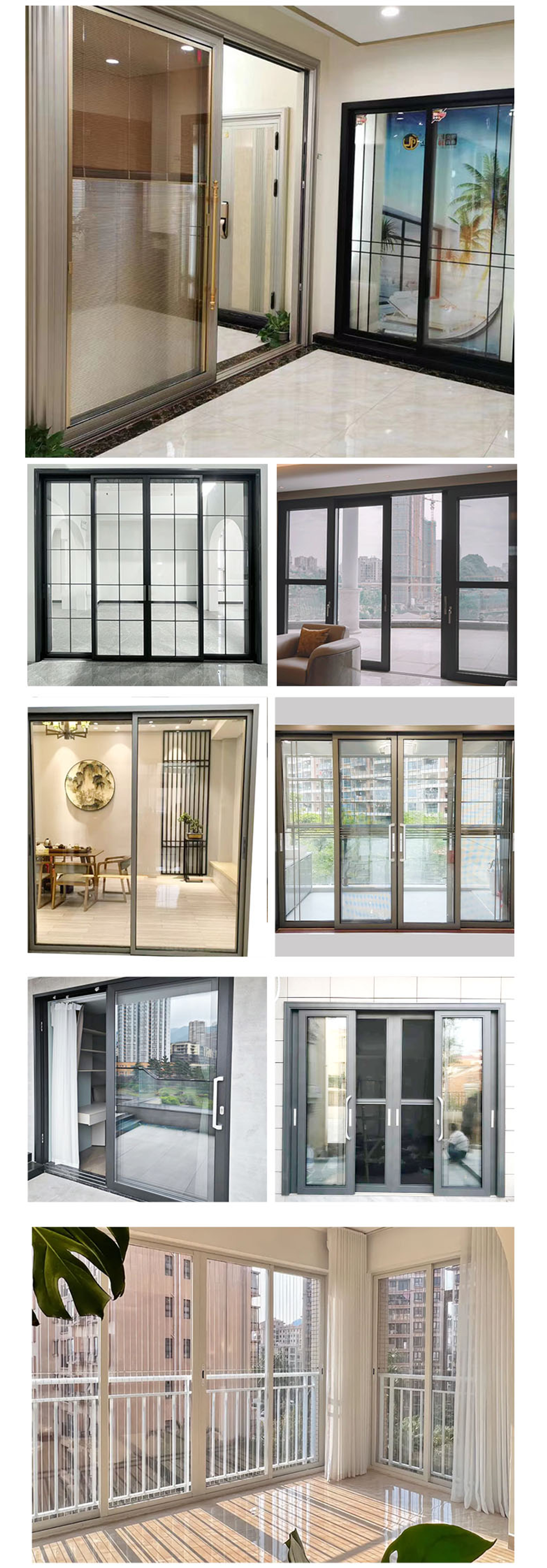 Sliding aluminum door Sliding aluminum door