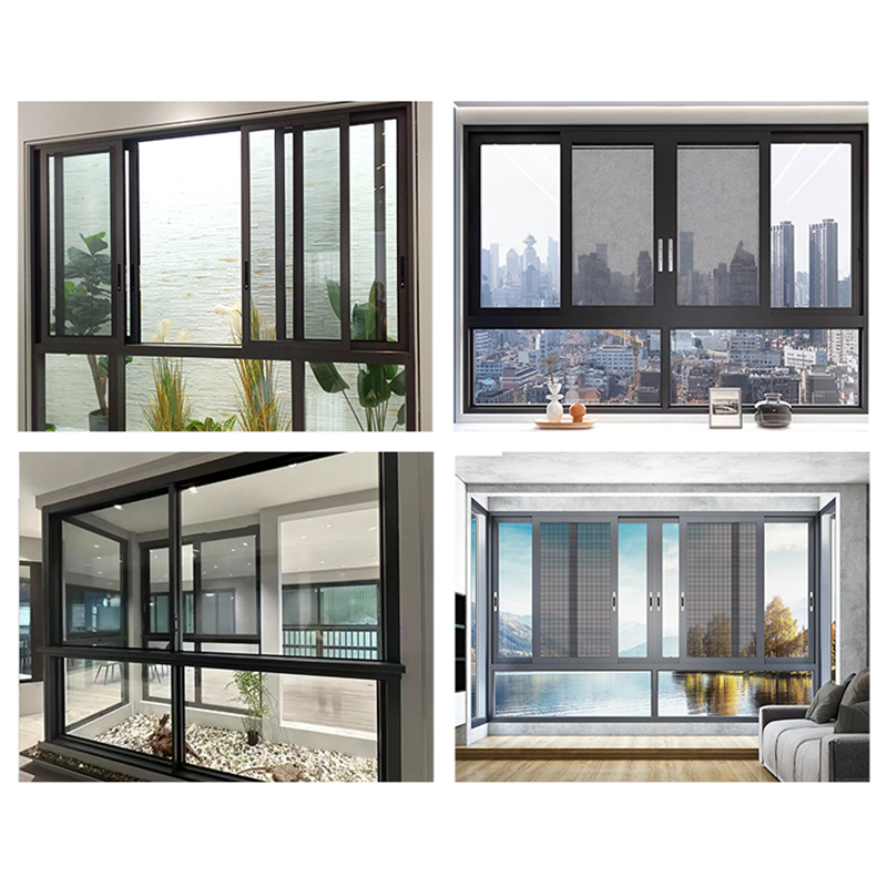 tempered glass sliding window